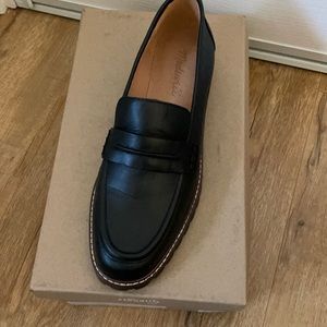 Madewell Black Leather Loafers
